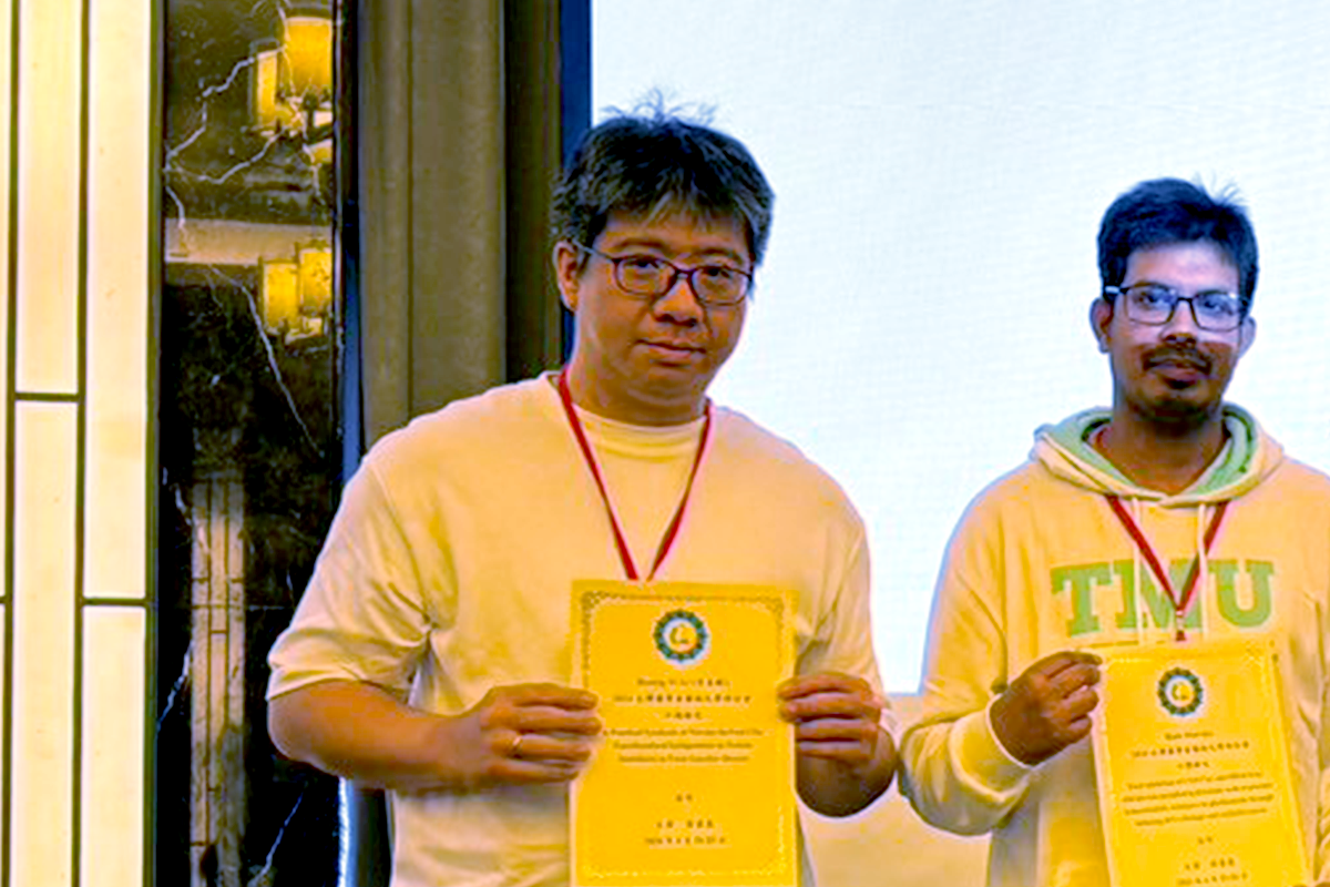 鄭偉杰老師實驗室李皇毅博士後獲頒2024台灣藥學會藥物化學研討會口頭論文佳作
